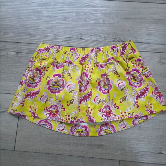 Anthropologie Maeve Paisley Yellow/Pink Sleeveless Tube Top Women Sz 4 - Picture 5 of 9